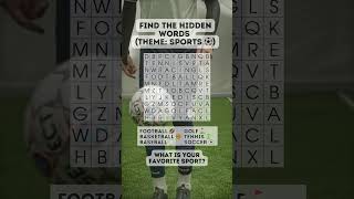 Sports Wordsearch  #wordsearch #mindgames #wordsearchchallenge #puzzlewithmeowgicalmuse #puzzlefun