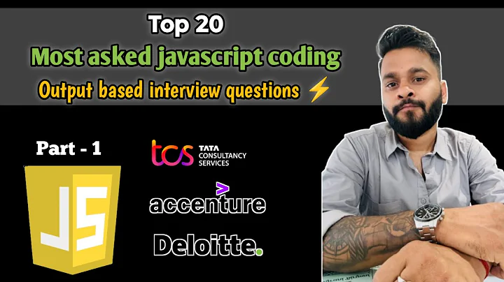 Top 20 most asked JavaScript coding output based Interview Questions and Answers in 2025 - Part 1 🔥 thumbnail