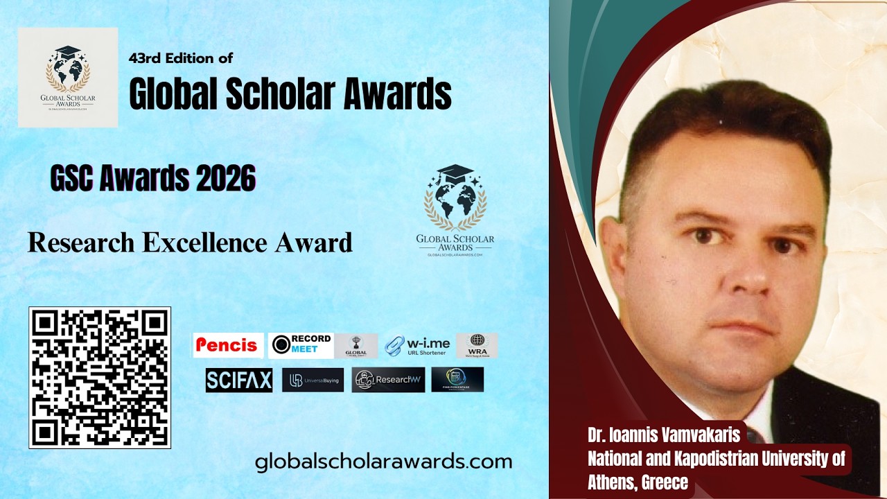 🌟Dr. Ioannis Vamvakaris | National and Kapodistrian University of Athens | Greece🏆