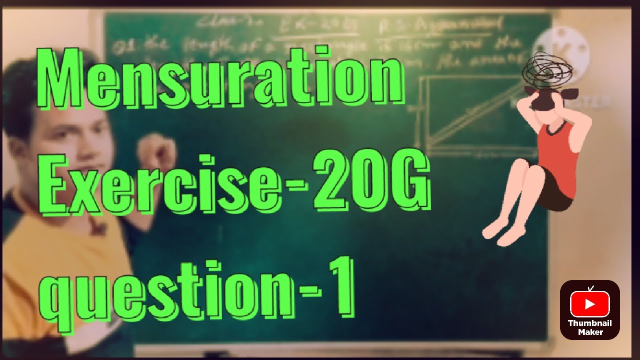 Class-7 Mensuration exercise 20G question -1 R. S Aggarwalhttps://youtu ...