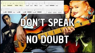 No Doubt - Don't Speak (Bass Cover w/Tab & Backing Track)