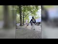 RAW: Viewer video appears to show person being detained after shots fired in Seattle Center
