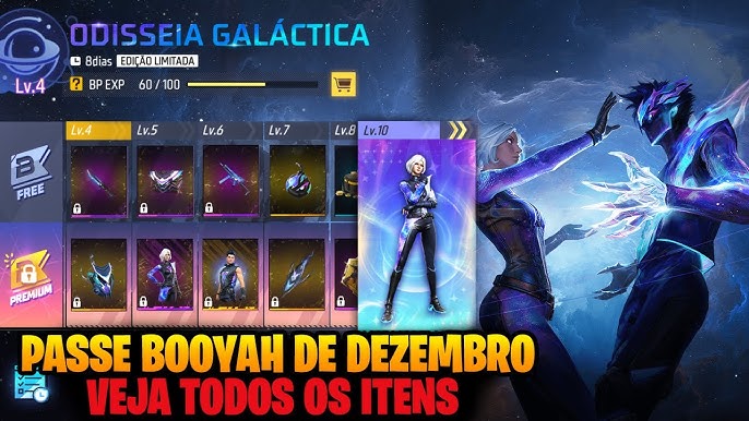 PASSE DE DEZEMBRO 2023 FREE FIRE (COMPLETO) 