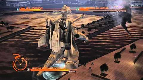 GODZILLA PS4 versus mode : SuperMechaGodzilla vs. Jet Jaguar vs. Godzilla 2014