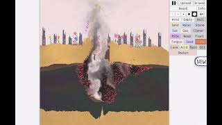 Sandspiel-Bomb exploded under a city