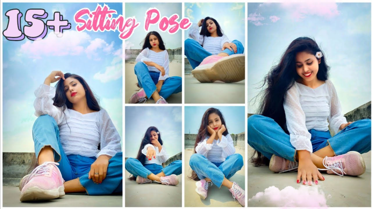 15+ sitting pose in Jeans and top for girls || sitting pose for girls ||  anutechnology - YouTube