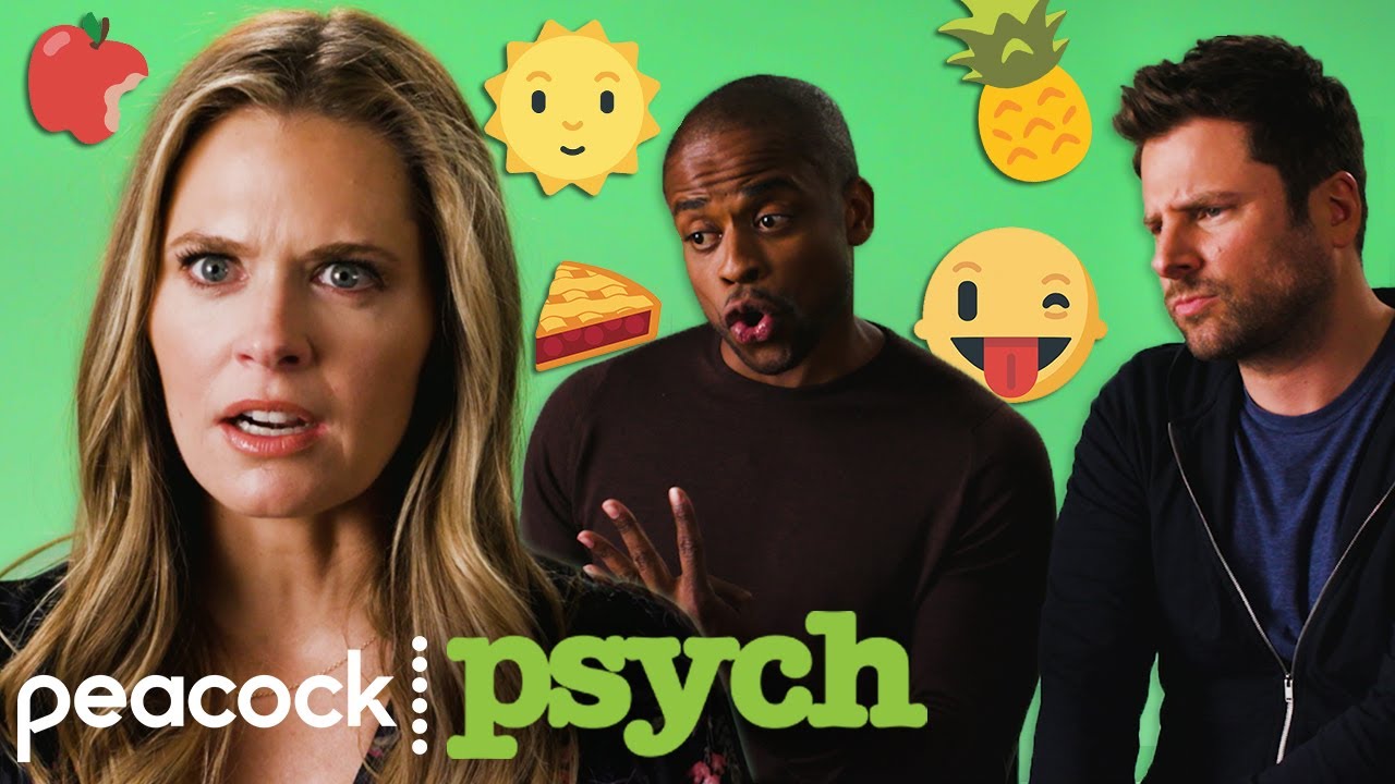 The Cast of Psych 2 Play The Emoji Game! Psych YouTube