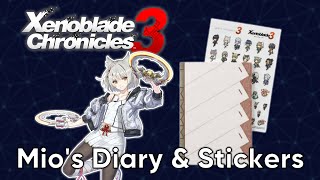 Xenoblade Chronicles 3 Mio's Diary & Stickers | My Nintendo Japan Unboxing screenshot 3