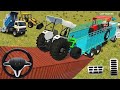 🔥 Loading Modified Tractor 🤯 and Bullet Bike on Truck | Epic Train Moment #tractor #games