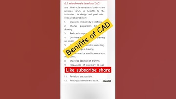 CAD notes 4 #engineeringdrawing #exam #cadcam #cad #barkatullah_university #mechanicalengineering