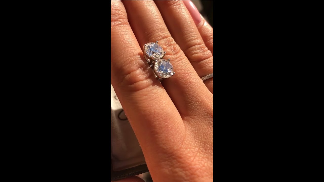 4 ctw 4 prong stud earrings