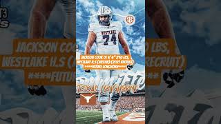 Jackson Cook OL 6' 4" 290lbs Westlake H.S. (Austin) has signed with UT for 2027. Welcome to UT!!