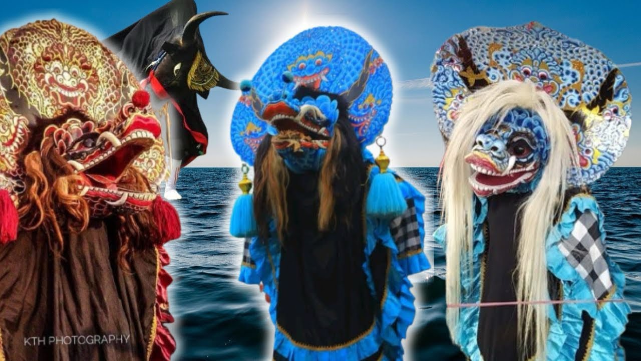 Barongan Lagi Seru Atraksi, Dua Naga Raksasa Tiba Tiba Keluar