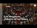 En vivo  los senadores en comisiones por la ley de bases