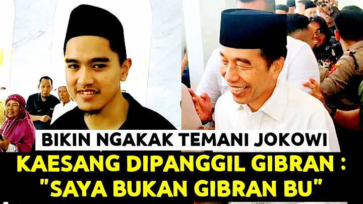 Bikin Ngakak Temani Jokowi Sholat Jumat, Kaesang Dipanggil Gibran Oleh Warga : Saya Bukan Gibran Bu