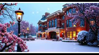 Blissful Winter Day 4K | Joyful Piano Music for Happiness | Uplifting Snow Video