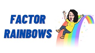 Factor Rainbows 🌈 | How to find factors of any number easily? | Factors and Multiples