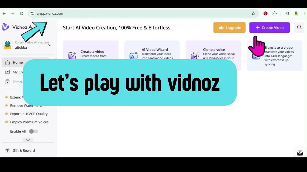 How to Create AI Videos in Seconds with Vidnoz 🔥 | Free AI Video Tool Demo