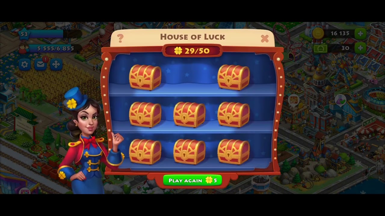 house of luck,level 534 Township gameplay YouTube