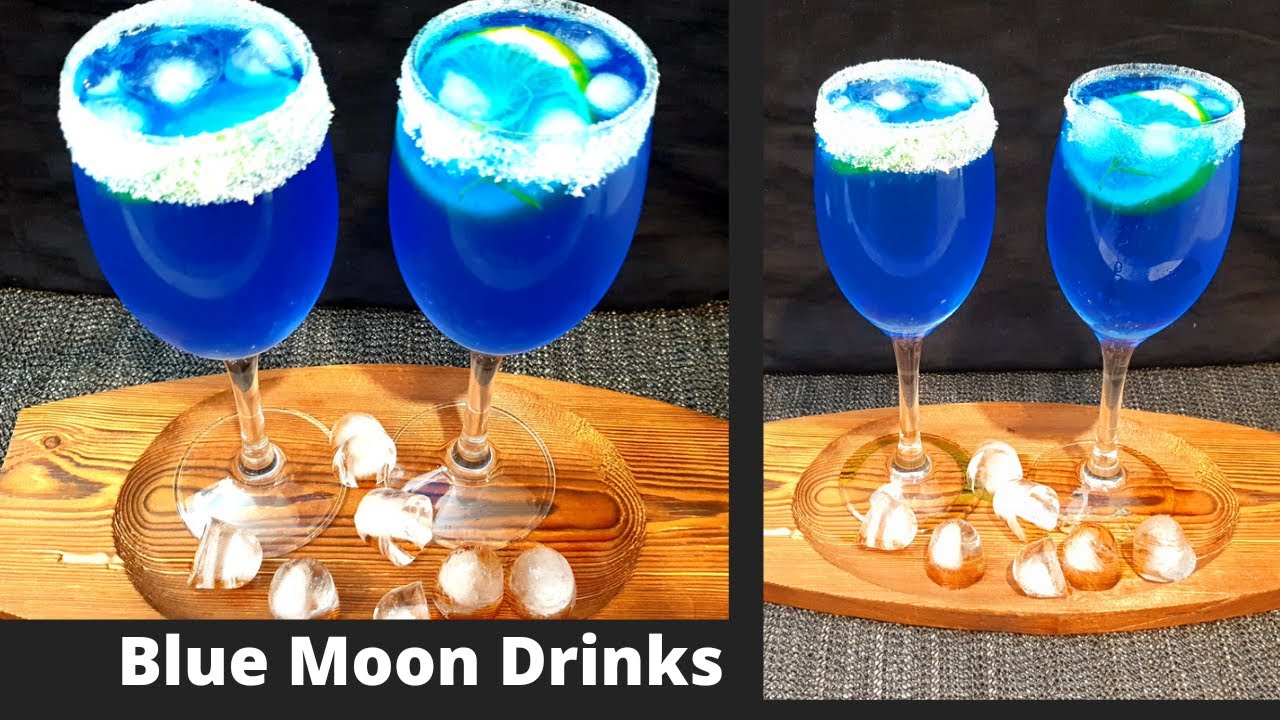 Blue Moon Drinks Cocktail Recipe ব্লু মুন ড্রিংকস YouTube