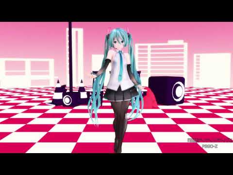 【MMD】リズミカルに歩くつみミクさん【黒スト】