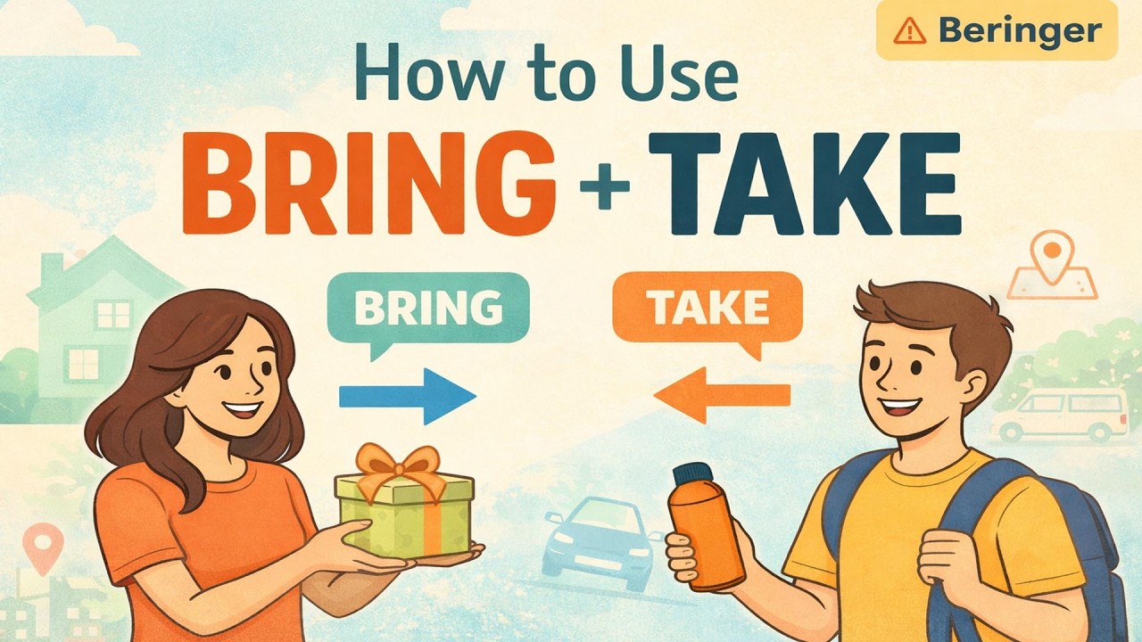 Как использовать BRING и TAKE в повседневной речи | Английский подкаст | Легкая беседа с реальным...