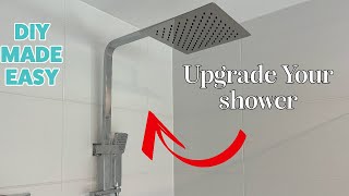 How to install shower head rail