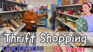 Goodwill Haul | Thrift Shopping | St. Vinnies Thrift Vlog | Home Decor #youtube