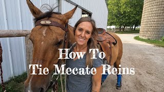 How To Tie Mecate Reins To Your Saddle 