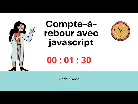 Comment créer un compte-à-rebour avec java script en 2min