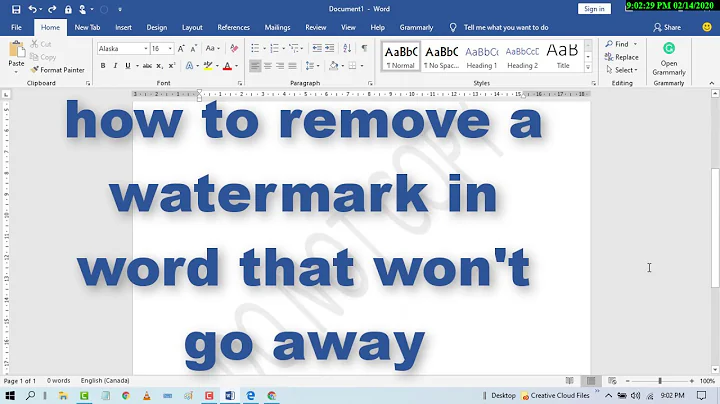 how to remove a watermark in word that won't go away - DayDayNews