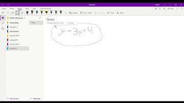 Using OneNote for Math