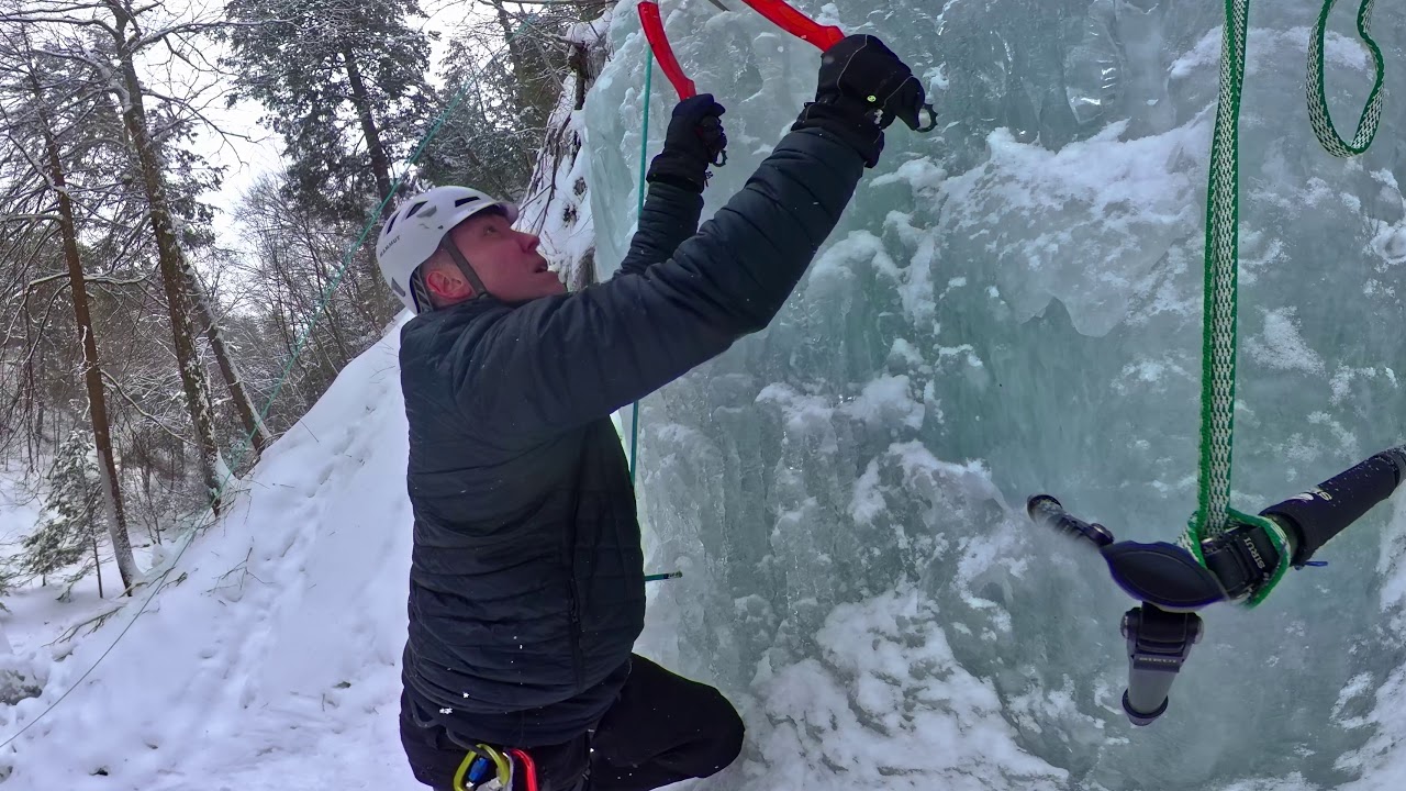 Ricketts Glen ice climbing in 8k 360