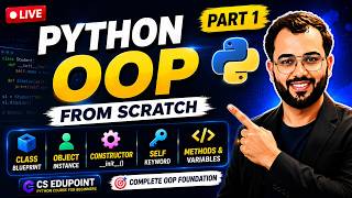 OOP in Python (Part 1) | Class, Object, Constructor & self Explained | Python Tutorial for Beginners