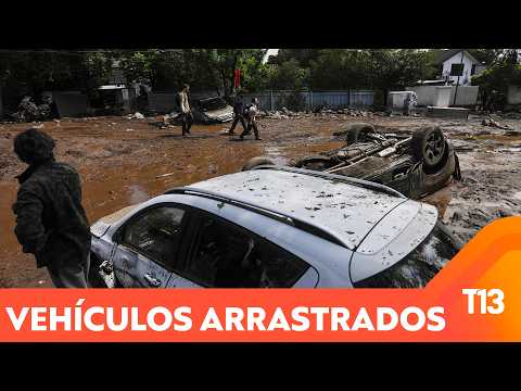 The force of the flash flood swept them away in their cars
