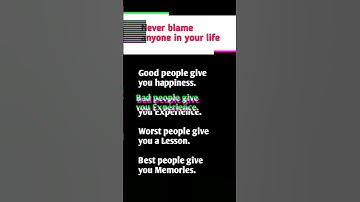 Never Blame Anyone in Life | Life Lessons & Motivation | Inspirational Quote