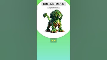 Tiger🐅 + Broccoli🥦 = GREENSTRIPES🔥 | #animash #animalfusion