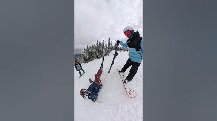 Snowboard Dad Yells at Skier  ￼