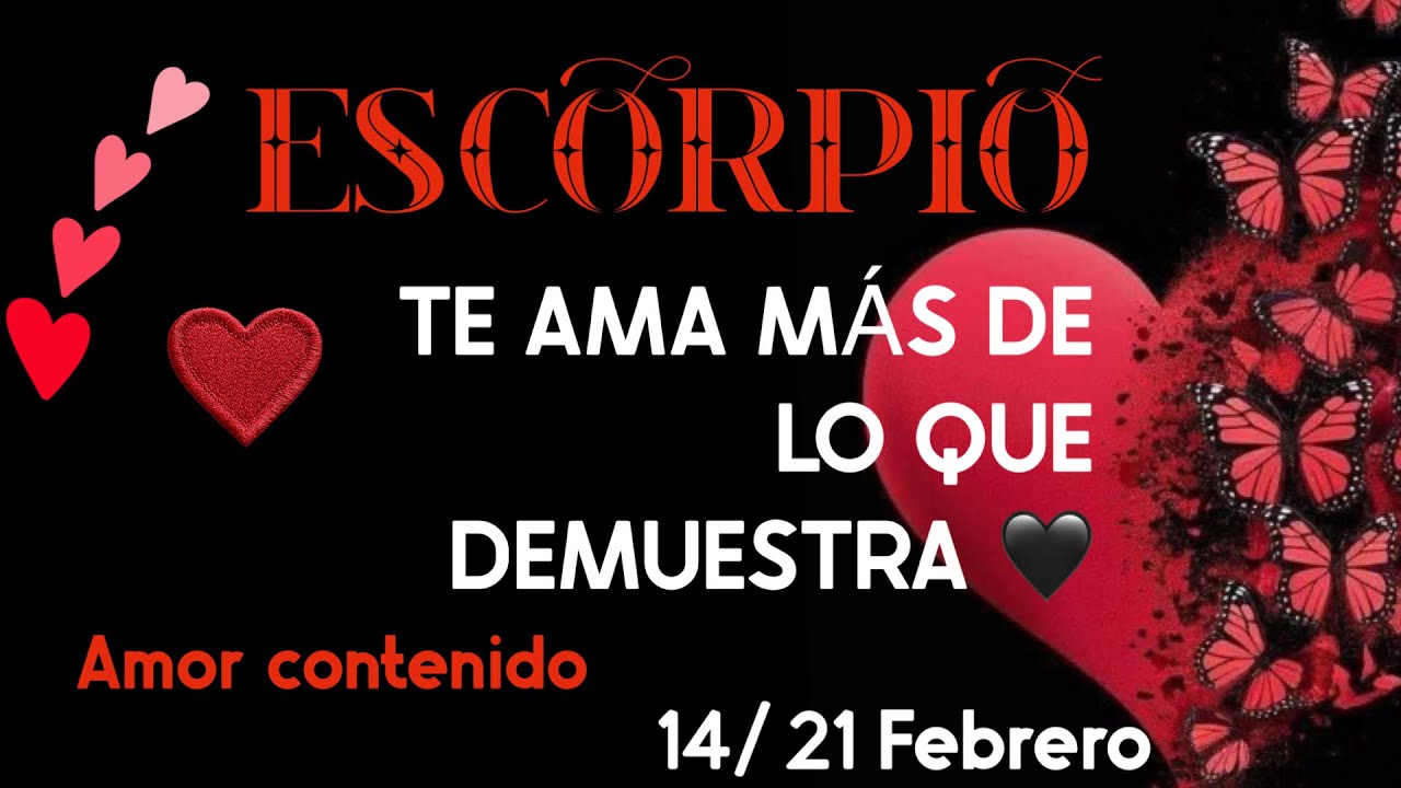 Escorpio ♏ Te ama más de lo que se permite demostrar😱💥💕