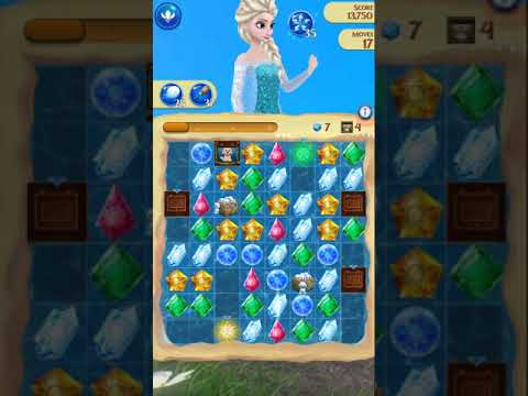 Disney Frozen Free Fall Endless map level #2920 (Not passed, but a bug happened!!)