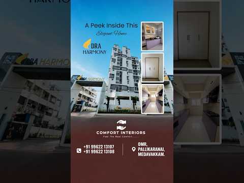 A Peek Inside This Elegant 2BHK Home at DRA Harmony Navalur | Complete Interior Tour 🏡✨