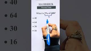 Percentage trick 📚✅ #math #ytshorts #knowledge