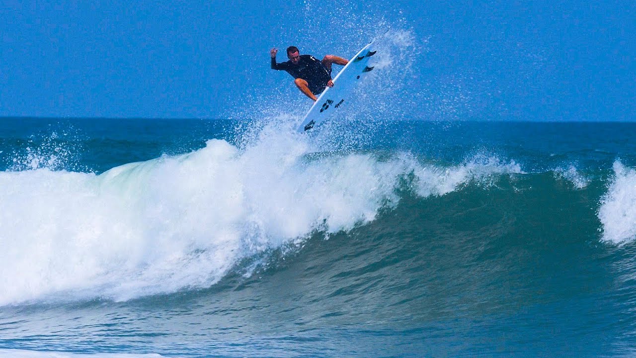 FIRST SWELL of HURRICANE ERIN in Cape Hatteras  |  RAW Video