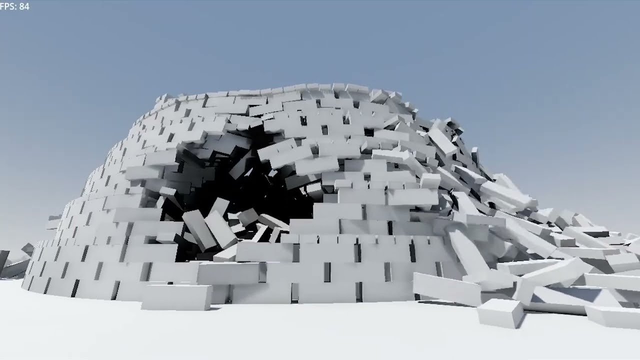 11000 physics bodies in Godot using bepuphysics