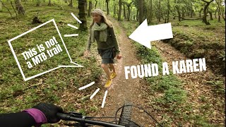 KAREN ON THE MTB TRAIL 🙄🙄
