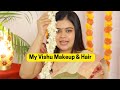    makeup  my simple vishu makeup  hair tutorial