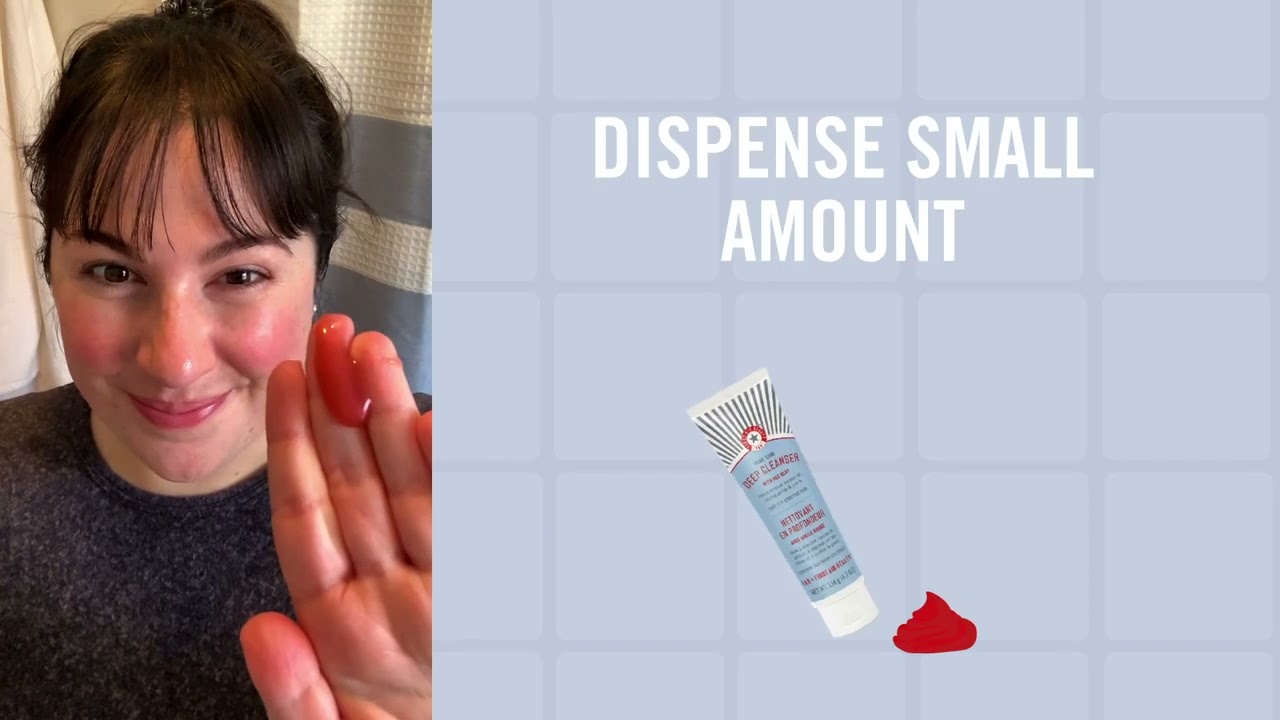 First Aid Beauty Pure Skin Deep Cleanser With Red Clay YouTube