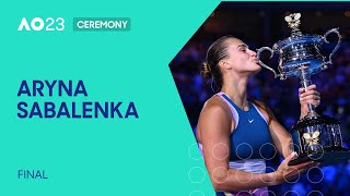 Womens' Singles Ceremony | Elena Rybakina v Aryna Sabalenka | Australian Open 2023 Final