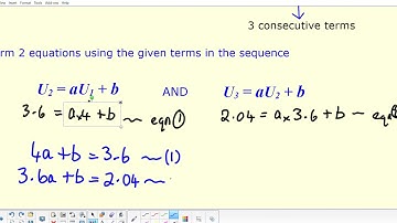Recurrence Relations Lesson 4 Determining Coefficients Using Simultaneous Equations