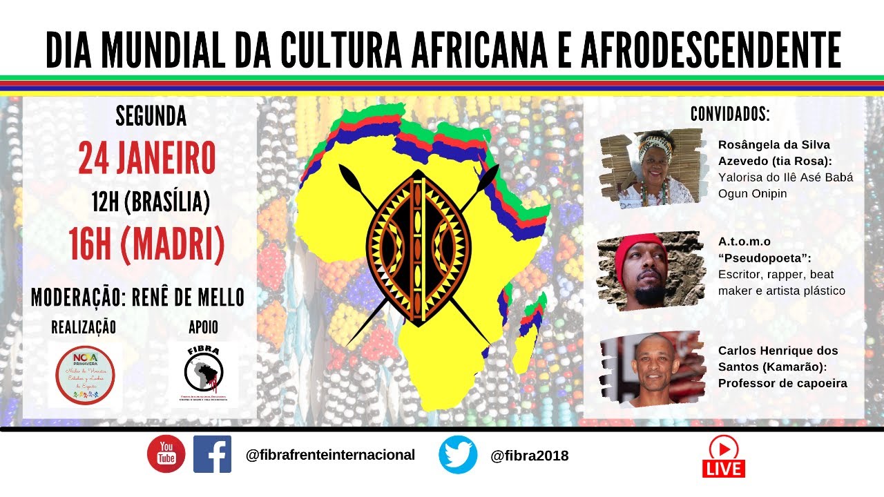 Dia mundial da cultura africana e afrodescendente YouTube Dia mundial da cultura africana e afrodescendente YouTube